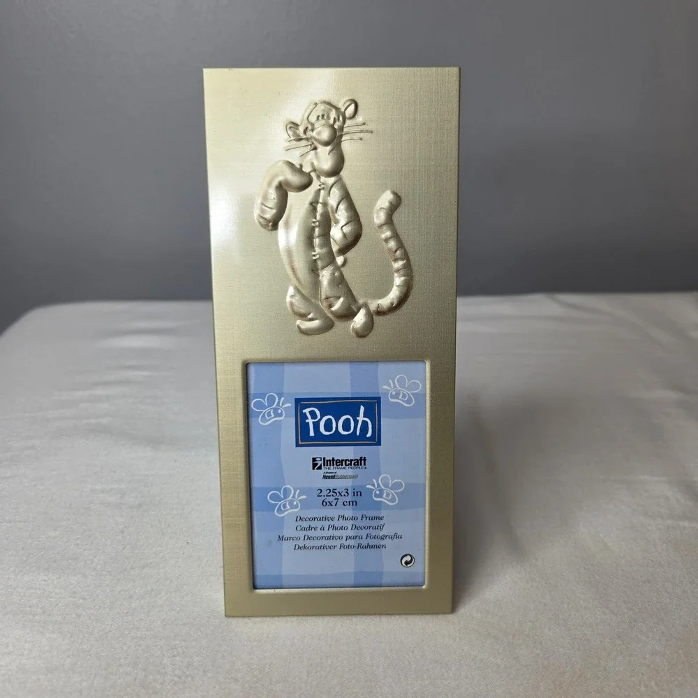 Disney Winnie the Pooh Tigger Silver Metal 2.25x3 Photo Frame Intercraft 5002AA